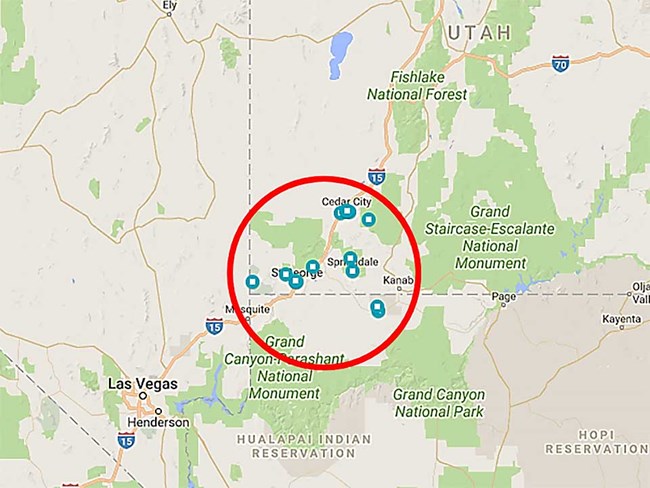 Southwest Astronomy Festival Region Map of the region events are occurring during the southwest astronomy festival.