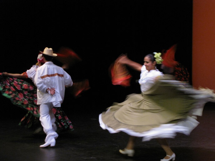 Ballet Folklorico Dancers onstage Ballet Folklorico Dancers onstage