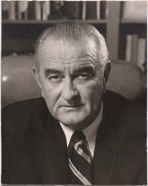 Portrait photo of Lyndon Baines Johnson
