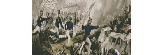 mexican american war battle scene