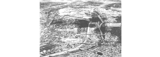 Historic photo of Juarez and El Paso
