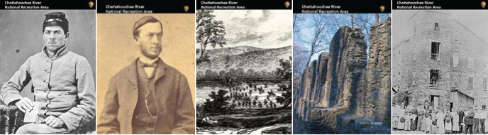 Group of all 5 of the CRNRA Civil War Trading-Cards Group of all 5 of the CRNRA Civil War Trading-Cards