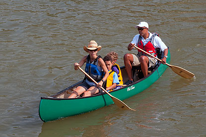 Enjoying a float down the Chattahoochee River.