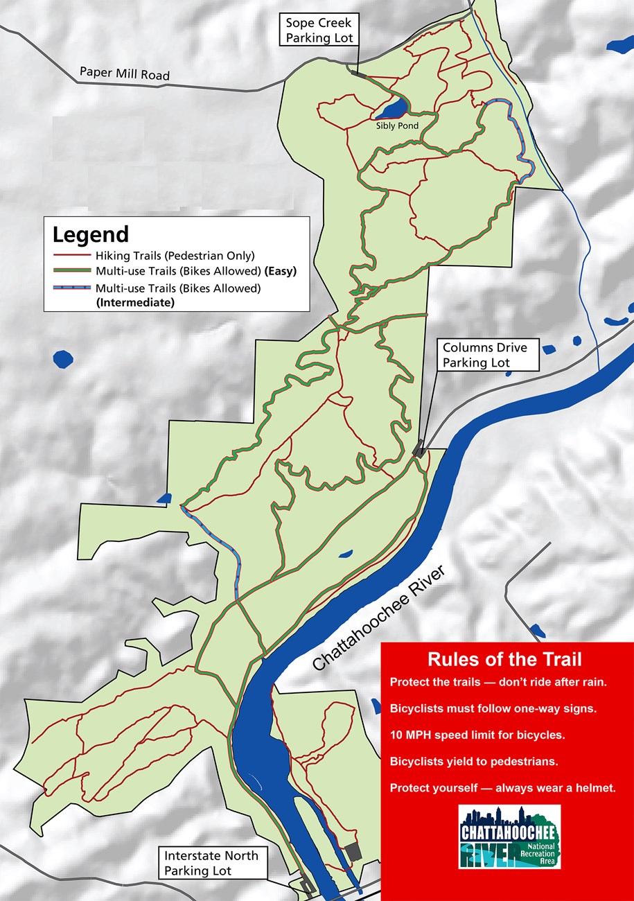 Sope Creek - Cochran Shoals Trail Use Map