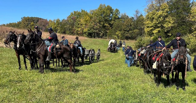 1st Section Living Historians Portraying a Union Battery