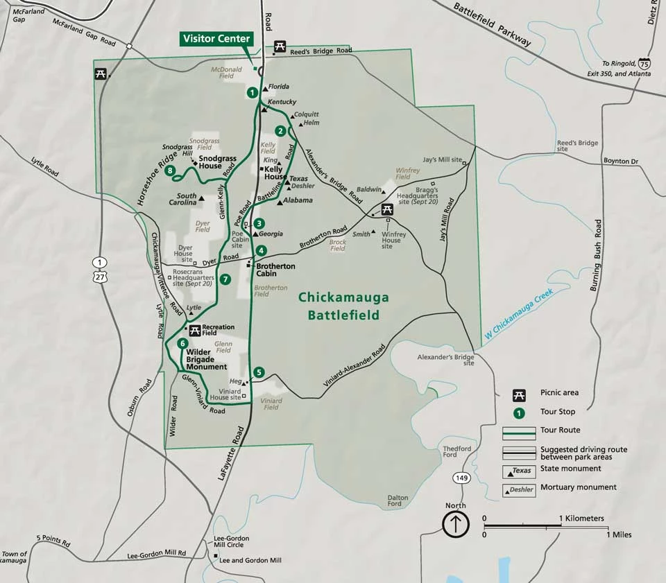 Chickamauga-Tour-Map Chickamauga Tour Map