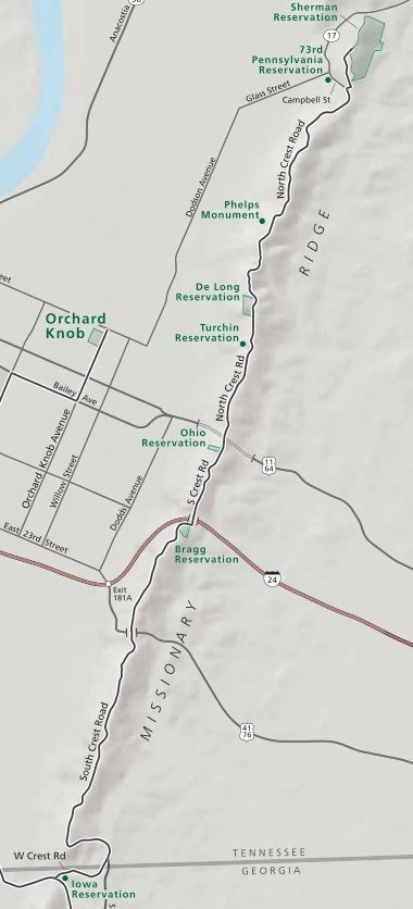 Missionary Ridge Map