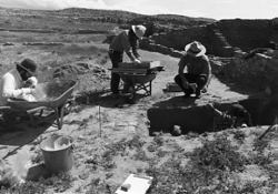 Workers doing some excavations.