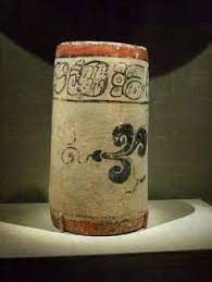 Jar from Central Maya area from cacao glyph