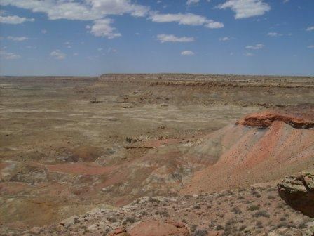 Menefee badlands terrain