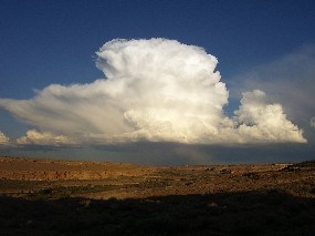 Photo of cloud over Pueblo Bonito