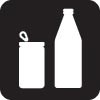 Image of a can and bottle