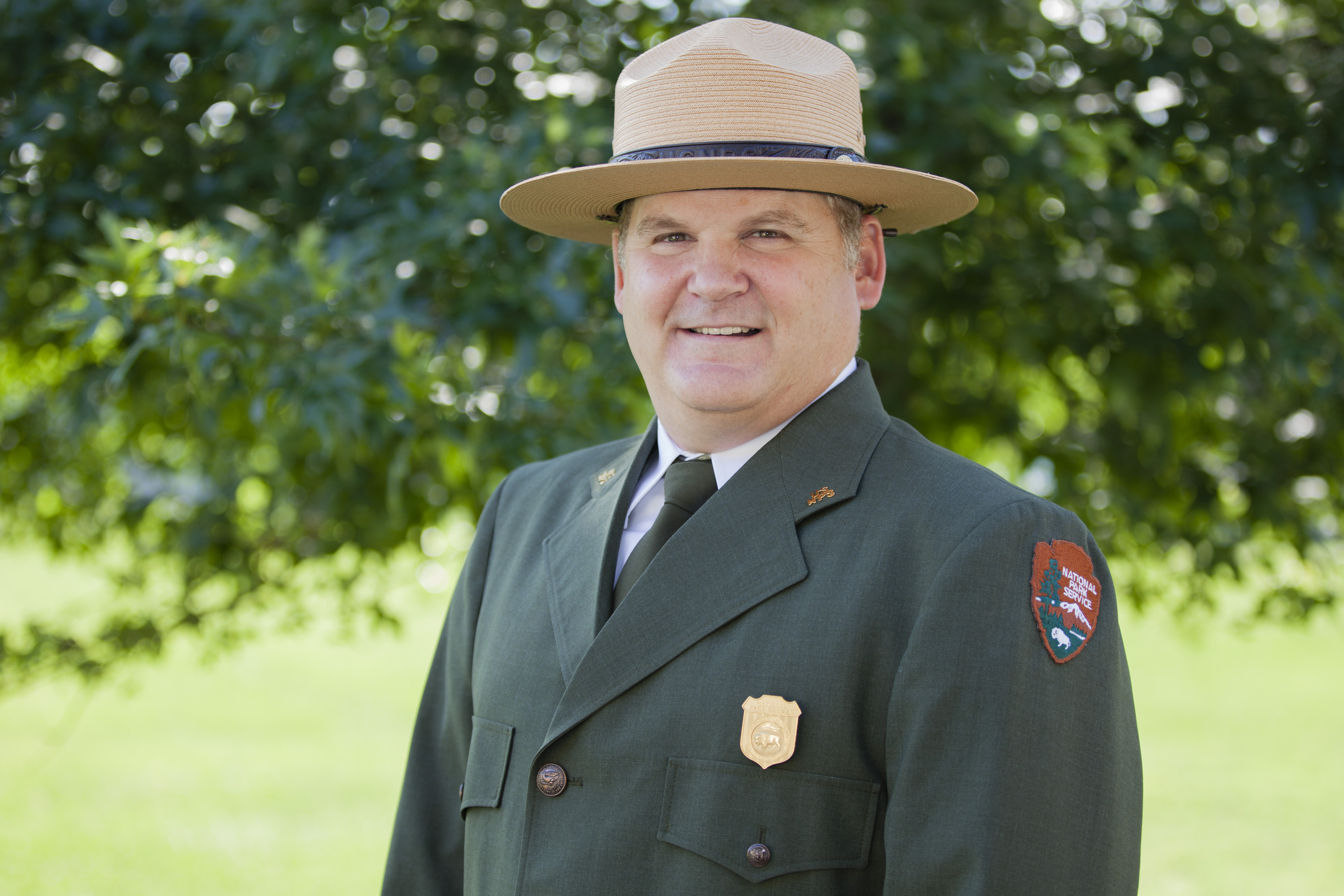 National Park Service employee in uniform