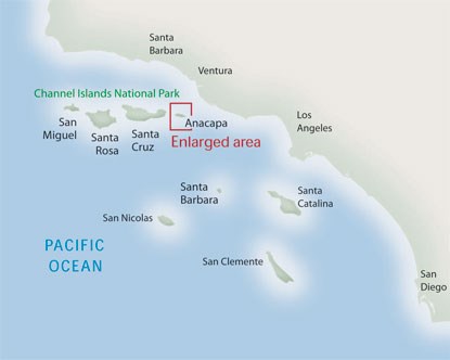 map of southern california and the channel islands