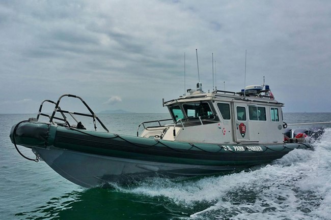 National Park Service ranger boat