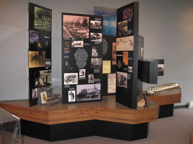 Exhibits in the Brunswick Visitor Center