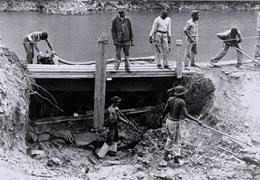 Photo of CCC restoring the canal