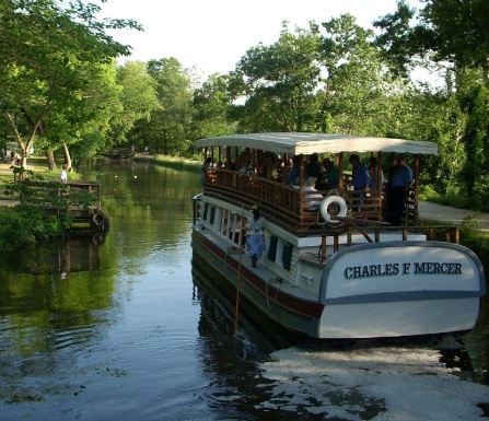 The Charles Mercer boat at Great Falls