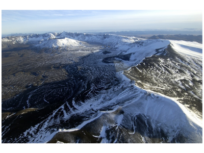 Aerial view of Aniakchak Caldera.