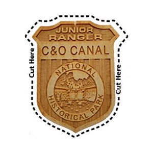 C&O Canal Badge with text to cut out the badge