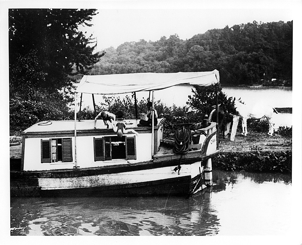 Boys Diving Off a Canal Boat Chesapeake & Ohio Canal National
