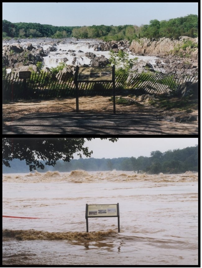 Flood at Great Falls 1996