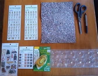 Materials for Egg Carton Rock Collection Activity