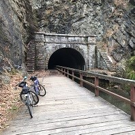 Paw Paw Tunnel with bikes