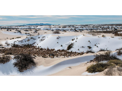 View at White Sands National Park.