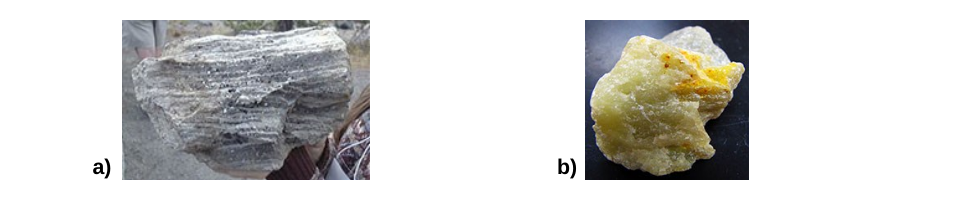 Two examples of metamorphic rocks.