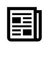 black and white newspaper icon