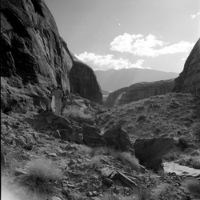 Scenic view of Early Bureau of Reclamation Photo Rainbow Bridge.