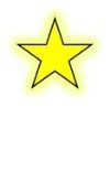 Yellow glowing star.