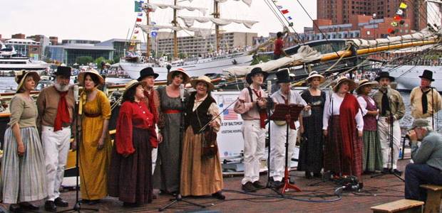 Photo of the Maritime Voices group performing. Photo of the Maritime Voices group performing.