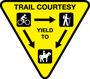 Trail Courtesy Sign