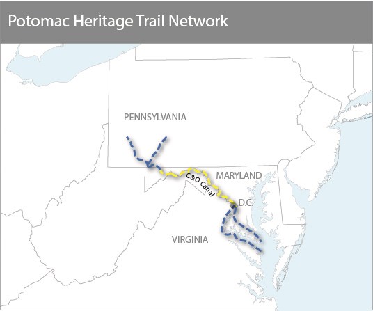 Potomac Heritage Trail Highlighting C&O Canal Potomac Heritage Trail Highlighting C&O Canal