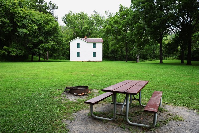 The Paw Paw Campsite with picnic tables and grills