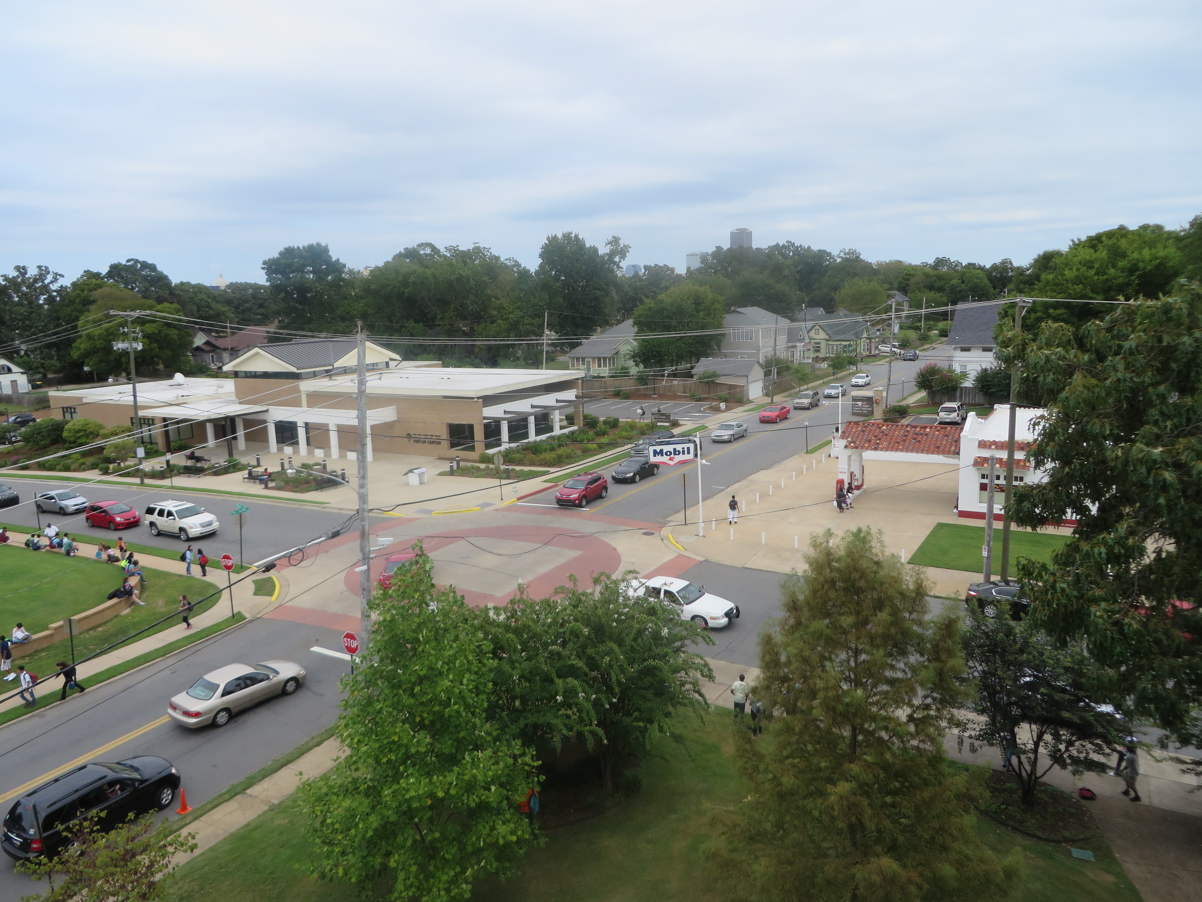 A view of the Visitor Center from Little Rock Central High School.
