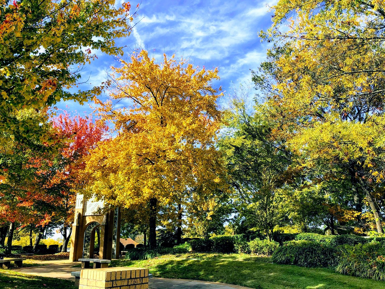 Fall Colors at the park's Commemorative Garden