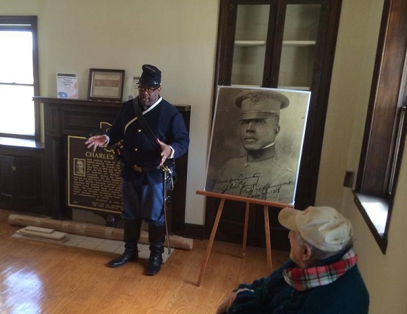 Ranger Murray in early period Buffalo Soldiers uniform