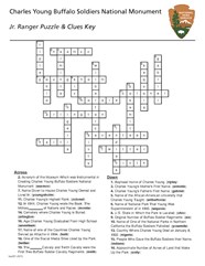 Crossword Puzzle Answer Keys Charles Young Buffalo Soldiers National 