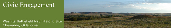 Panoramic View of Washita Battlefield National Historic Site, as it looks today - Cheyenne, Oklahoma