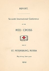 Report. Seventh International Conference of the Red Cross Held At St. Petersburg, Russia
written and published by Clara Barton in 1902.