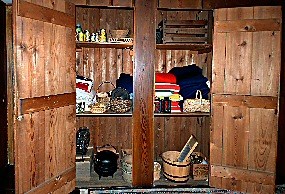 Supply closet at Clara Barton National Historic Site.
