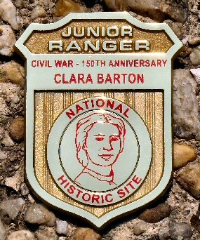 Clara Barton National Historic Site Civil War Junior Ranger Badge