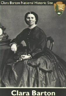 Civil War trading card with photograph of Clara Barton circa 1865. Civil War trading card with photograph of Clara Barton circa 1865.