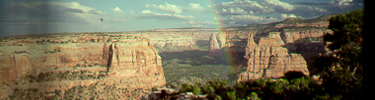 A rainbow by Independence Monument