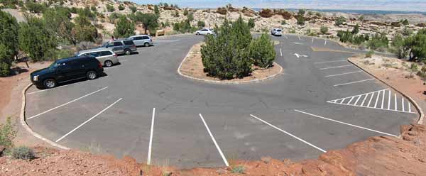 Devils Kitchen Parking lot