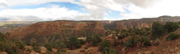 The view from the Book Cliff Shelter.