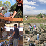 Volunteers at work